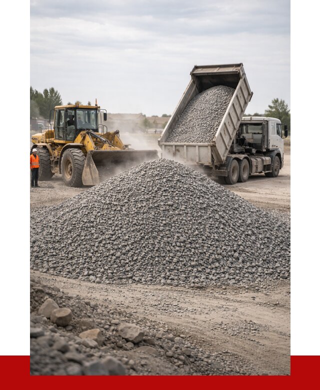 Купить щебень с доставкой в Коркине от 2595 руб. | ПРОНЕРУДКрк