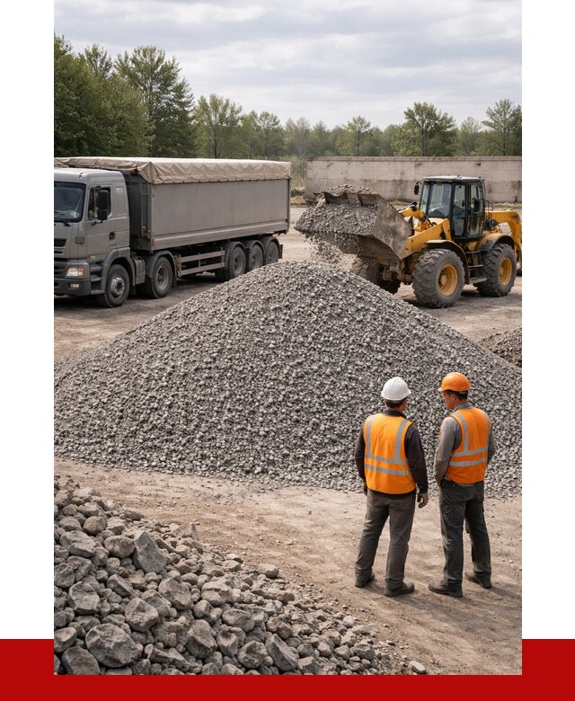 Гранитный щебень фракция 5-20 в Коркине от 4360 руб | ПРОНЕРУДКрк