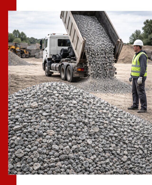 Доставка и продажа гранитного щебня фракции 5-20 в Коркине