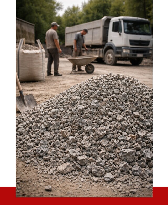 Гранитный щебень фракция 20-40 в Коркине от 3322 руб. ПРОНЕРУДКрк