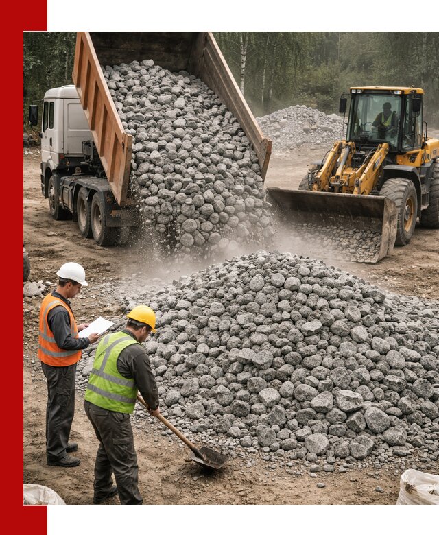 Гранитный щебень фракция 70-150 доставка в Коркине