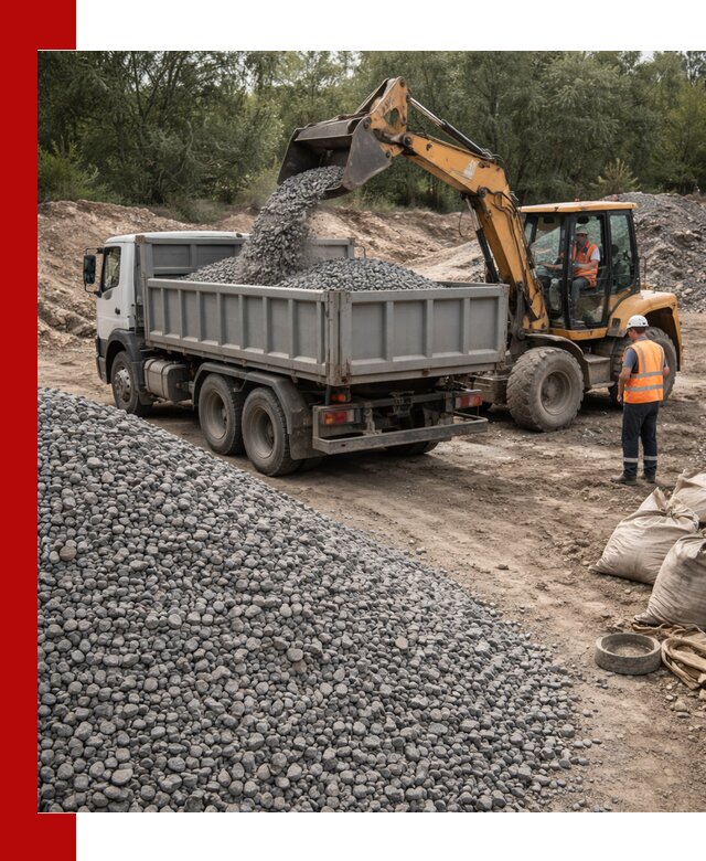 Доставка гравийного щебня в Коркине оптом и в розницу
