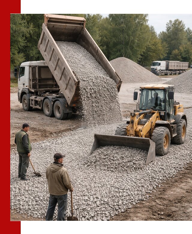 Купить гравийный щебень фракция 20-40 в Коркине с доставкой