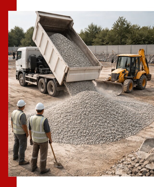 Купить известняковый щебень фракции 5–10 мм с доставкой в Коркине