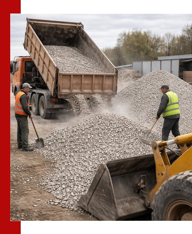 Доломитовый щебень фракции 5-20 с доставкой в Коркине