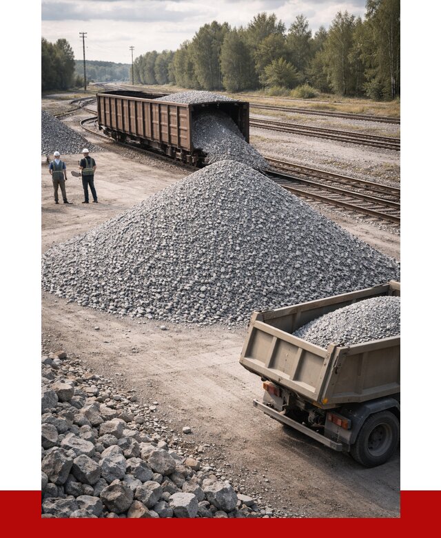 Железнодорожный щебень 20-60 в Коркине от 1765 р. | ПРОНЕРУДКрк
