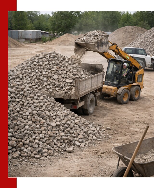 Доставка вторичного щебня в Коркине для строительных работ