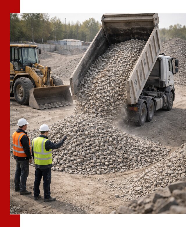 Вторичный щебень фракция 40–70 доставка в Коркине