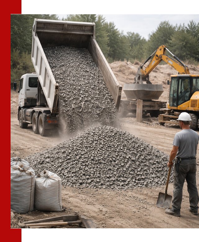 Доставка и продажа бетонного щебня в Коркине