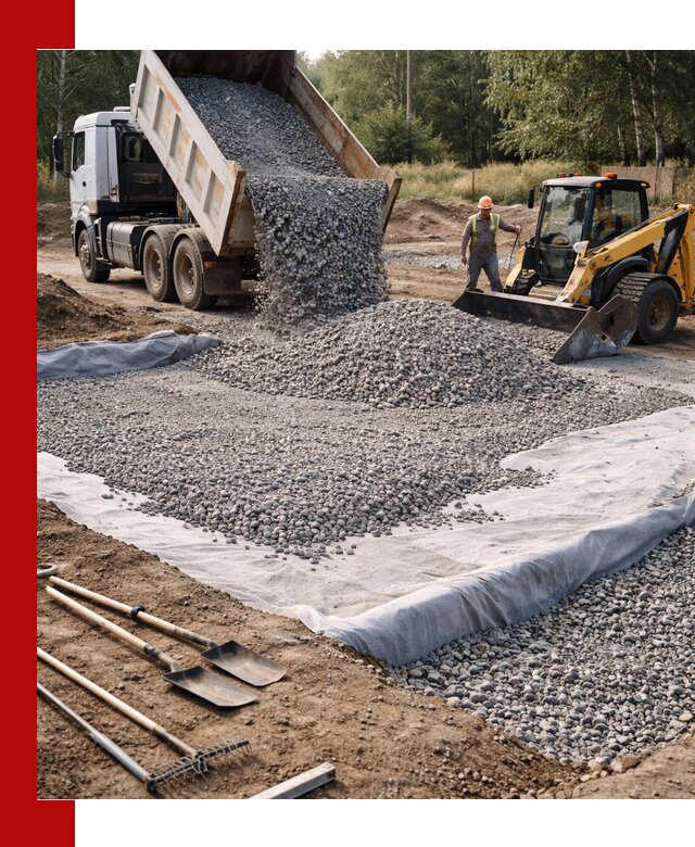 Щебень для фундамента с доставкой в Коркине