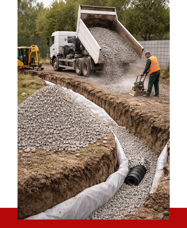 Щебень для дренажа в Коркине от 1920 р., ПРОНЕРУДКрк доставка