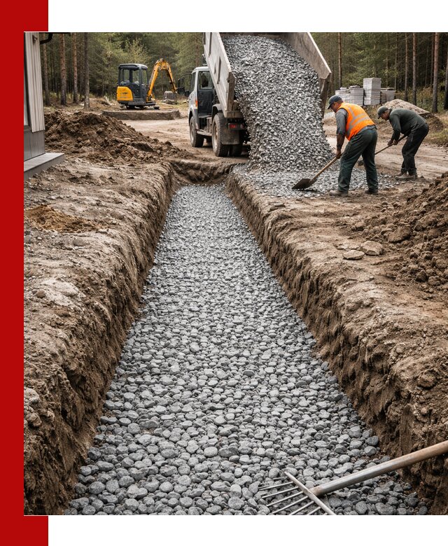 Щебень для дренажа с доставкой в Коркине высокого качества