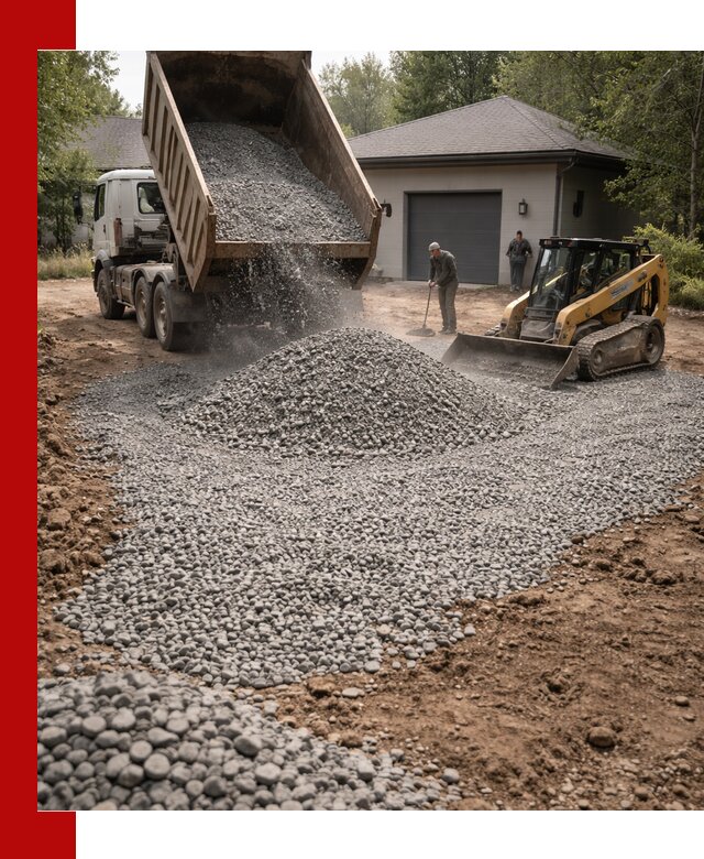 Щебень для парковки в Коркине: доставка и укладка качественного материала