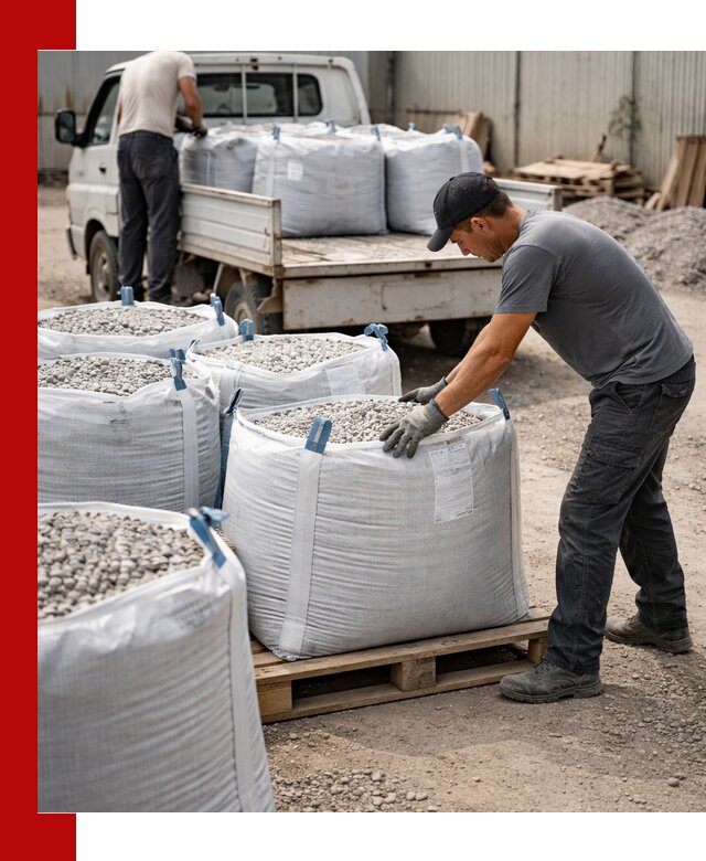 Доставка щебня в мешках по выгодным ценам в Коркине