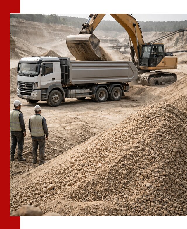 Карьерный крупнозернистый песок с доставкой в Коркине