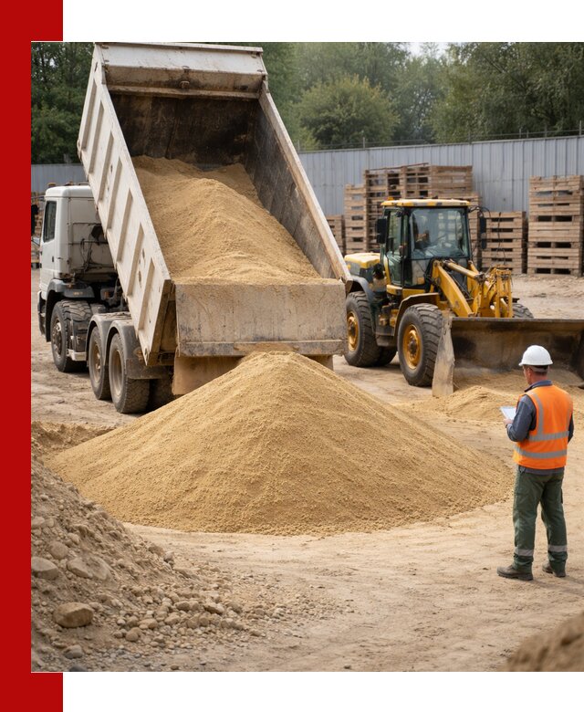Доставка карьерного мелкозернистого песка в Коркине