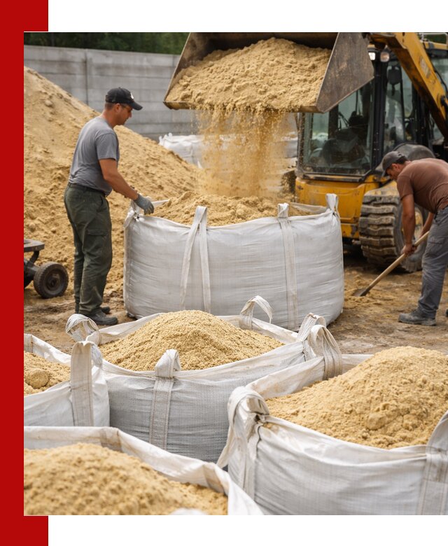 Поставка качественного песка для кладки в Коркине