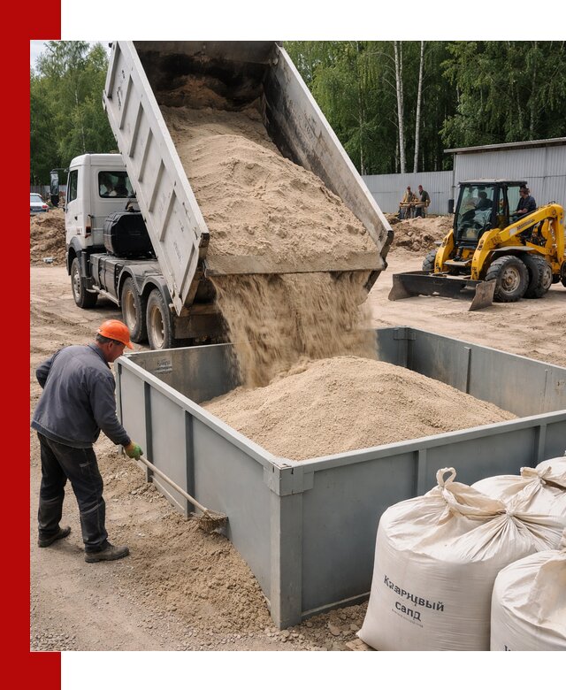 Кварцевый песок для фильтра в Коркине — доставка и качество