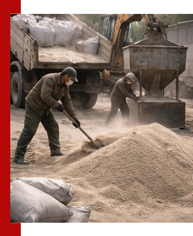 Кварцевый песок для пескоструя в Коркине — доставка и качество