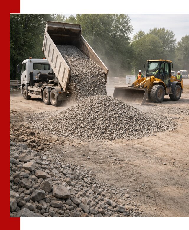 Гравий фракция 5–20 доставка в Коркине оптом и в розницу