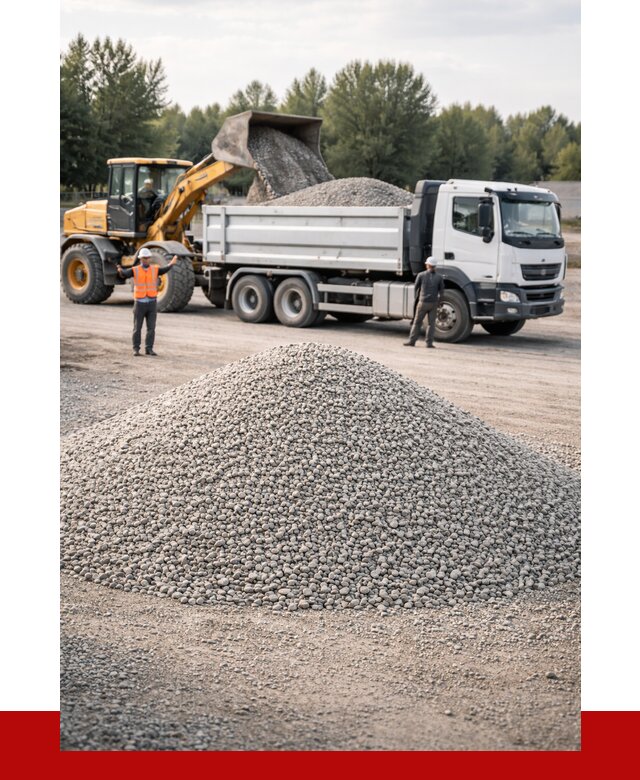 Купить мытый гравий в Коркине от 3633 р, доставка ПРОНЕРУДКрк