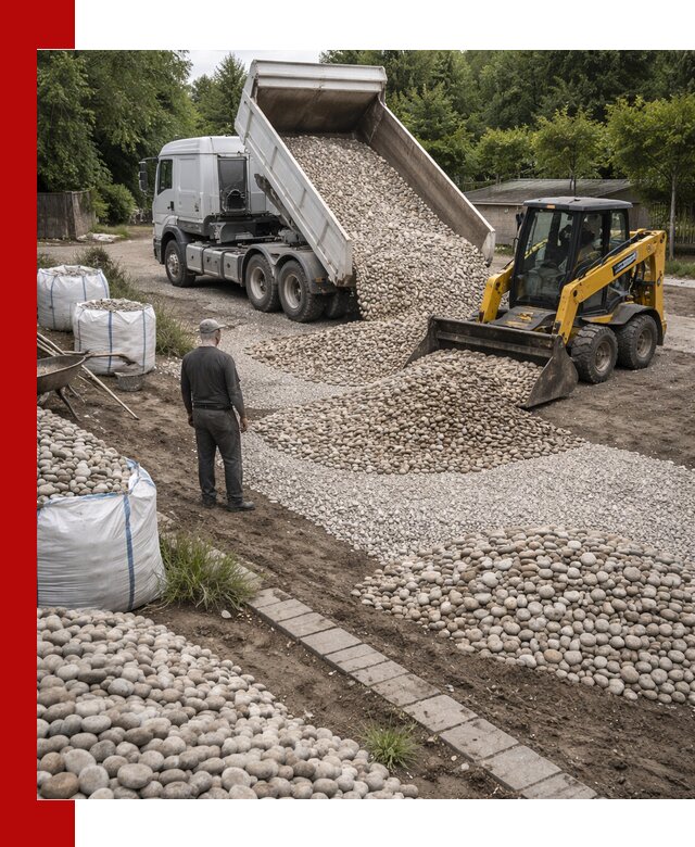Доставка морской гальки оптом и в розницу в Коркине
