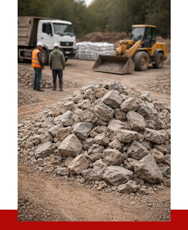 Купить бутовый камень с доставкой в Коркине от 2388 р. | ПРОНЕРУДКрк