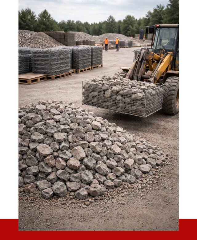 Камень для габионов фракция 70-150 в Коркине от 4360 р. | ПРОНЕРУДКрк