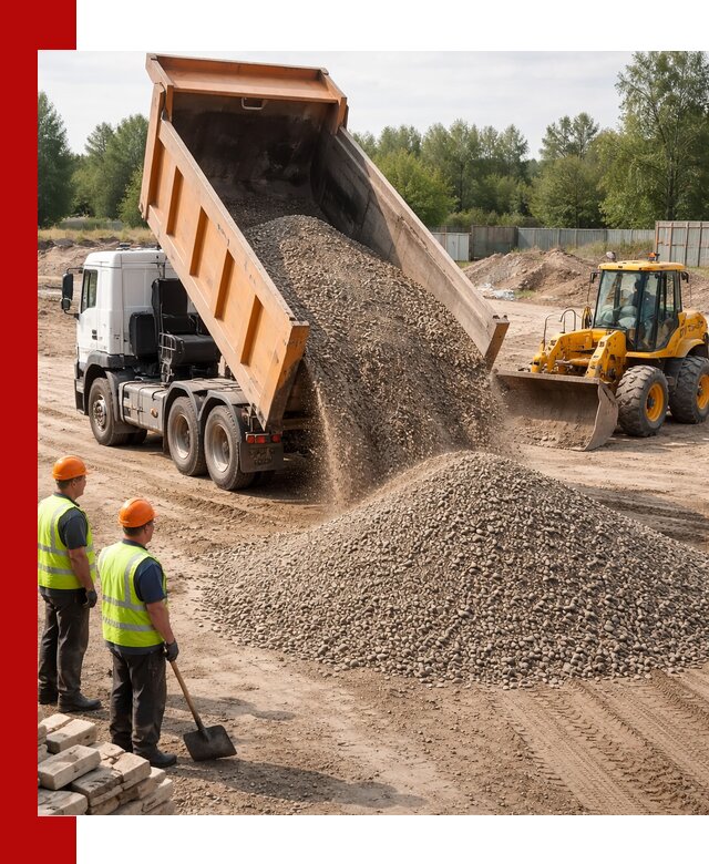 Доставка щебёночно-песчаной смеси ЩПС С7 в Коркине