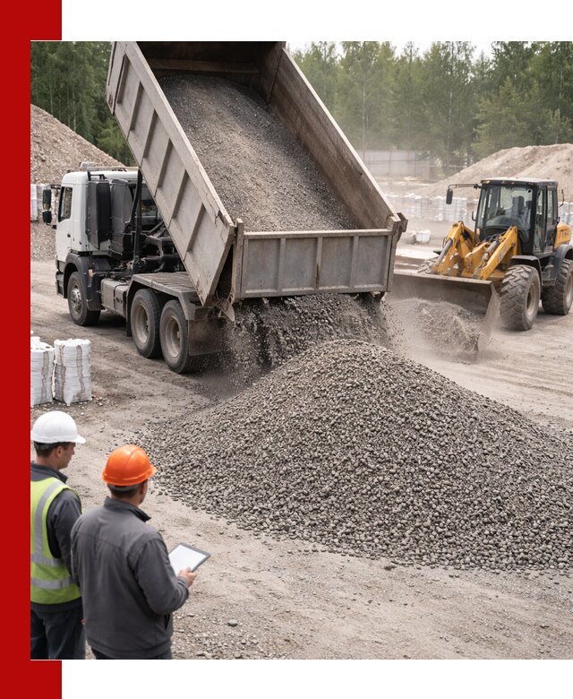 Доставка и продажа гранитного отсева 0-10 в Коркине