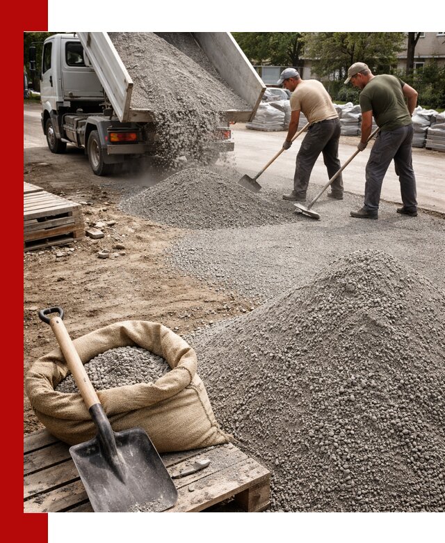 Отсев для тротуарной плитки в Коркине — доставка и укладка