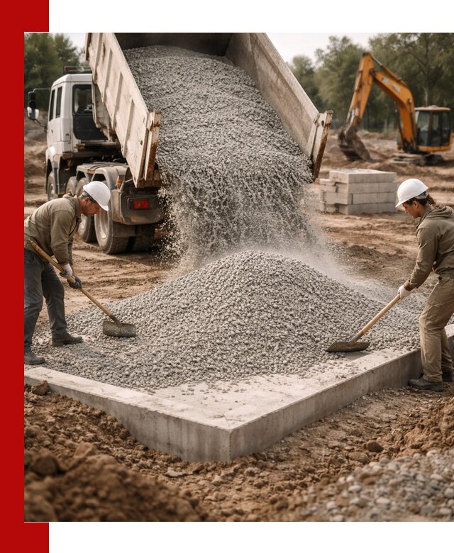 Доставка и продажа отсева для бетона в Коркине