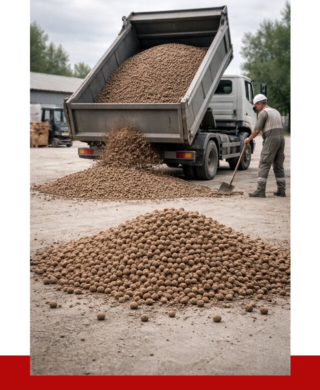 Керамзит с доставкой в Коркине от 4360 р. за м3 | ПРОНЕРУДКрк