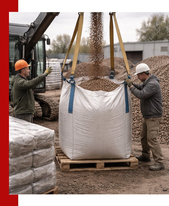 Керамзит в биг-бегах с доставкой в Коркине