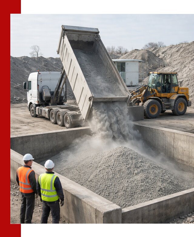 Доставка цемента навалом в Коркине крупными партиями