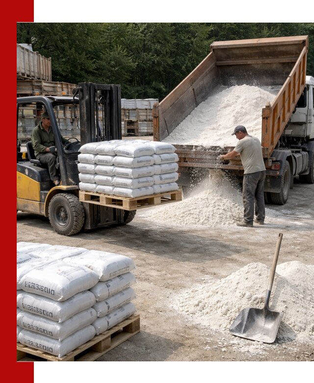 Доставка строительной извести оптом и в розницу в Коркине