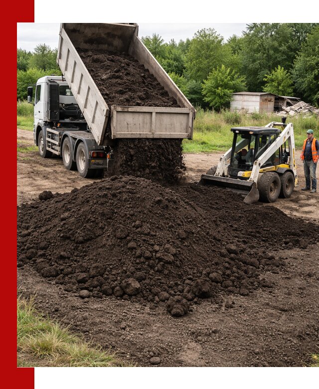 Поставка плодородной земли с доставкой самосвалом в Коркине