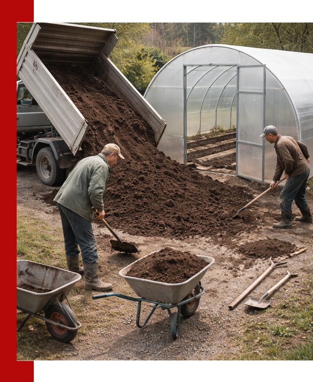 Грунт для теплицы с доставкой в Коркине — плодородный субстрат под растения