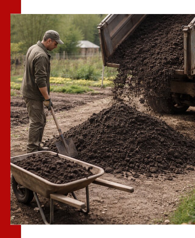 Доставка качественной земли для огорода в Коркине