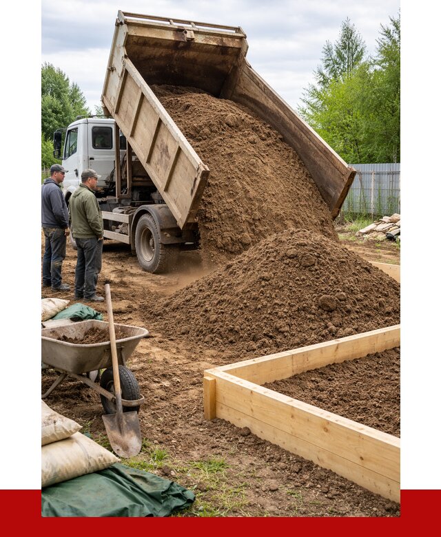Торфо песчаная смесь в Коркине с доставкой от 1920 р. | ПРОНЕРУДКрк