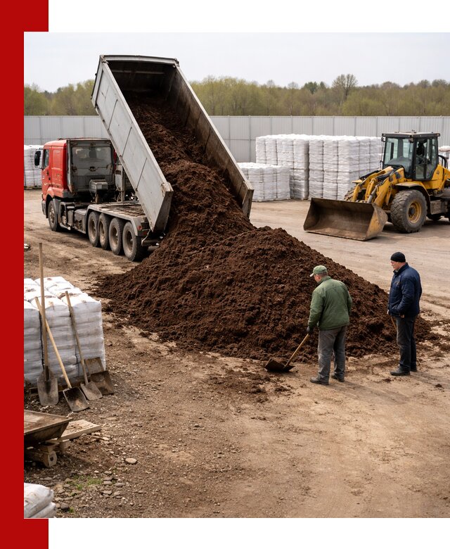 Доставка торфяных смесей оптом и в розницу в Коркине