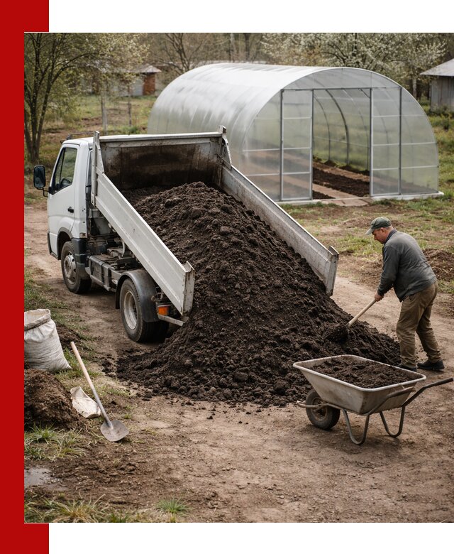 Чернозем для теплицы с доставкой в Коркине