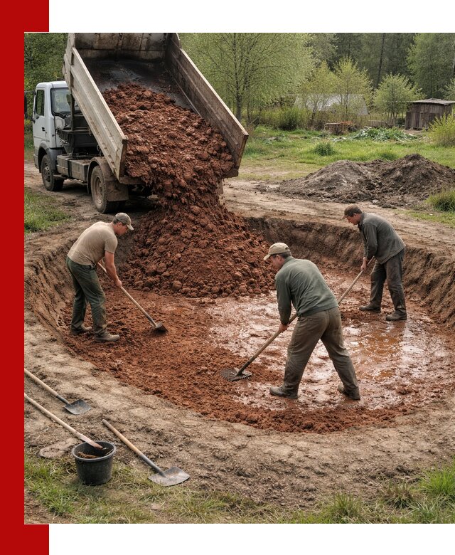 Купить качественную глину для пруда в Коркине