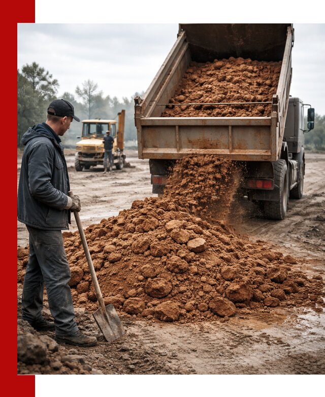 Глина для засыпки в Коркине с доставкой самосвалами