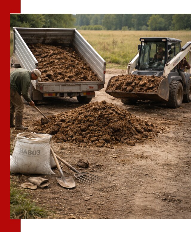 Доставка конского навоза в Коркине с разгрузкой и доставкой на объект