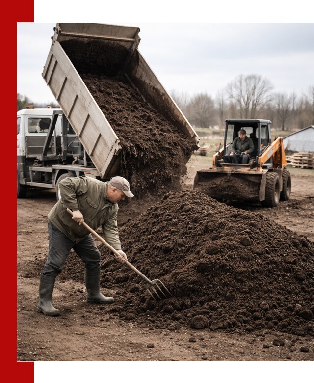 Доставка и продажа перегноя в Коркине быстро и дешево