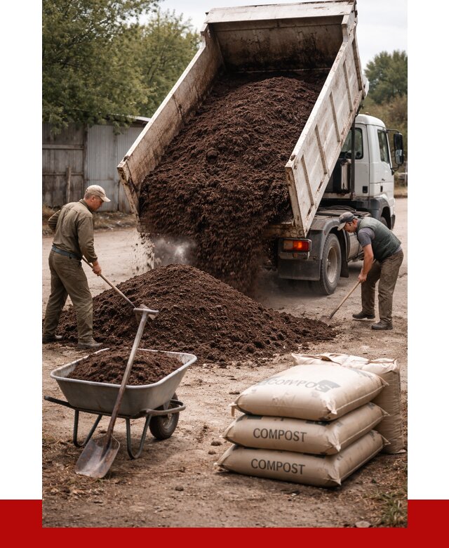 Купить компост в Коркине от 4360 р. за куб с доставкой | ПРОНЕРУДКрк