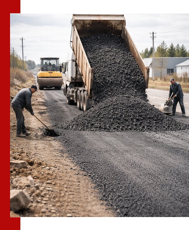 Асфальтовая крошка для дорог в Коркине — поставка и доставка