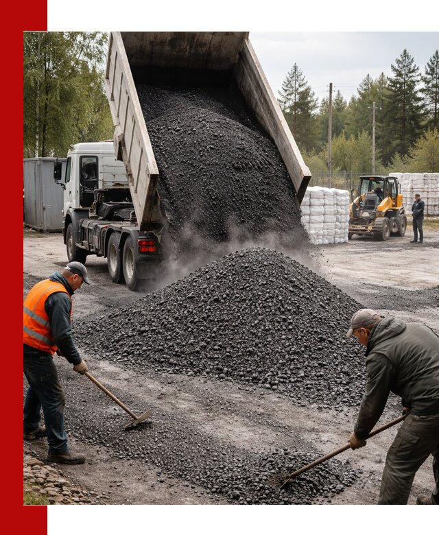 Доставка и продажа асфальтного гранулята в Коркине