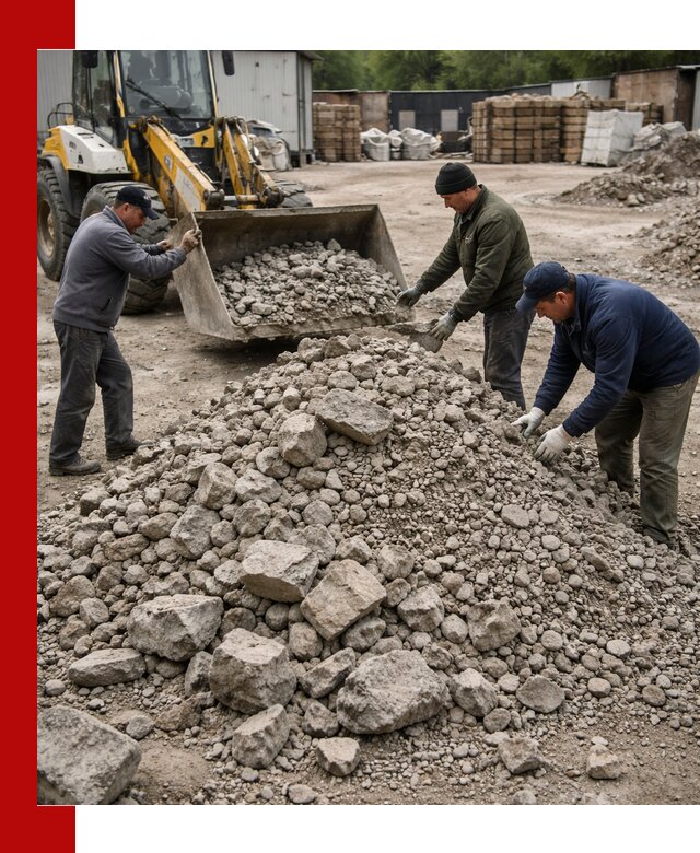 Демонтаж и вывоз бой бетона в Коркине